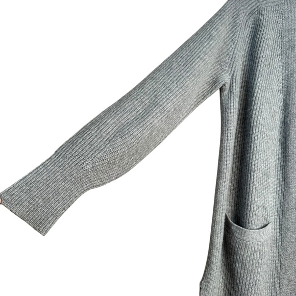 Polo Ralph Lauren Gray Wool Cashmere Open Front Women's Long Cardigan Size S - Picture 4 of 9